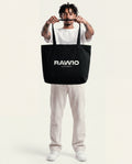 UNISEX LARGE TOTE BAG - BLACK